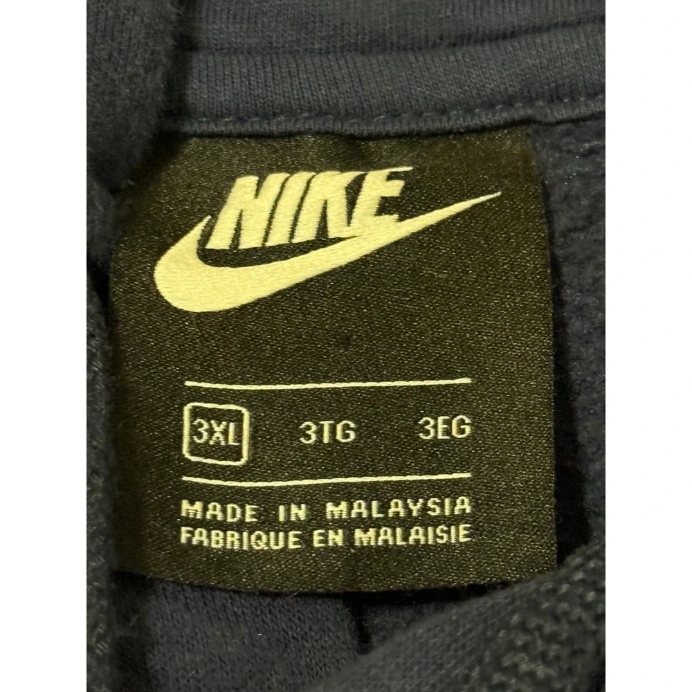 Vintage Nike Men's Navy Blue‎ Pullover Hoodie Sweatshirt 3XL 3TG 3EG